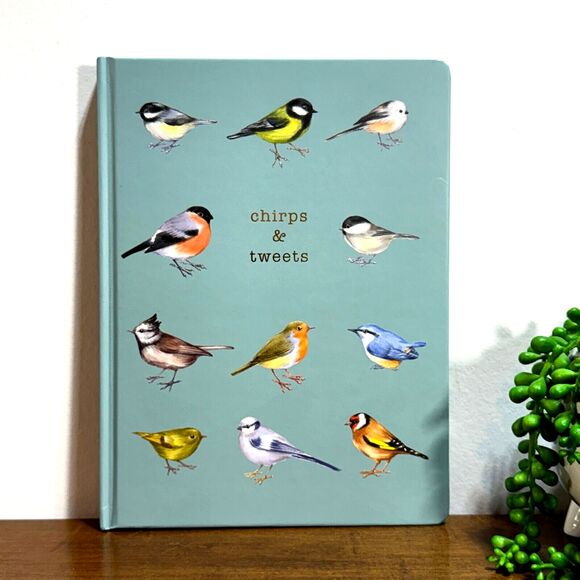 Hard Bound Bird Notebook Chirps & Tweets 7.5 x 10" 104 Sheets - Picture 1 of 6